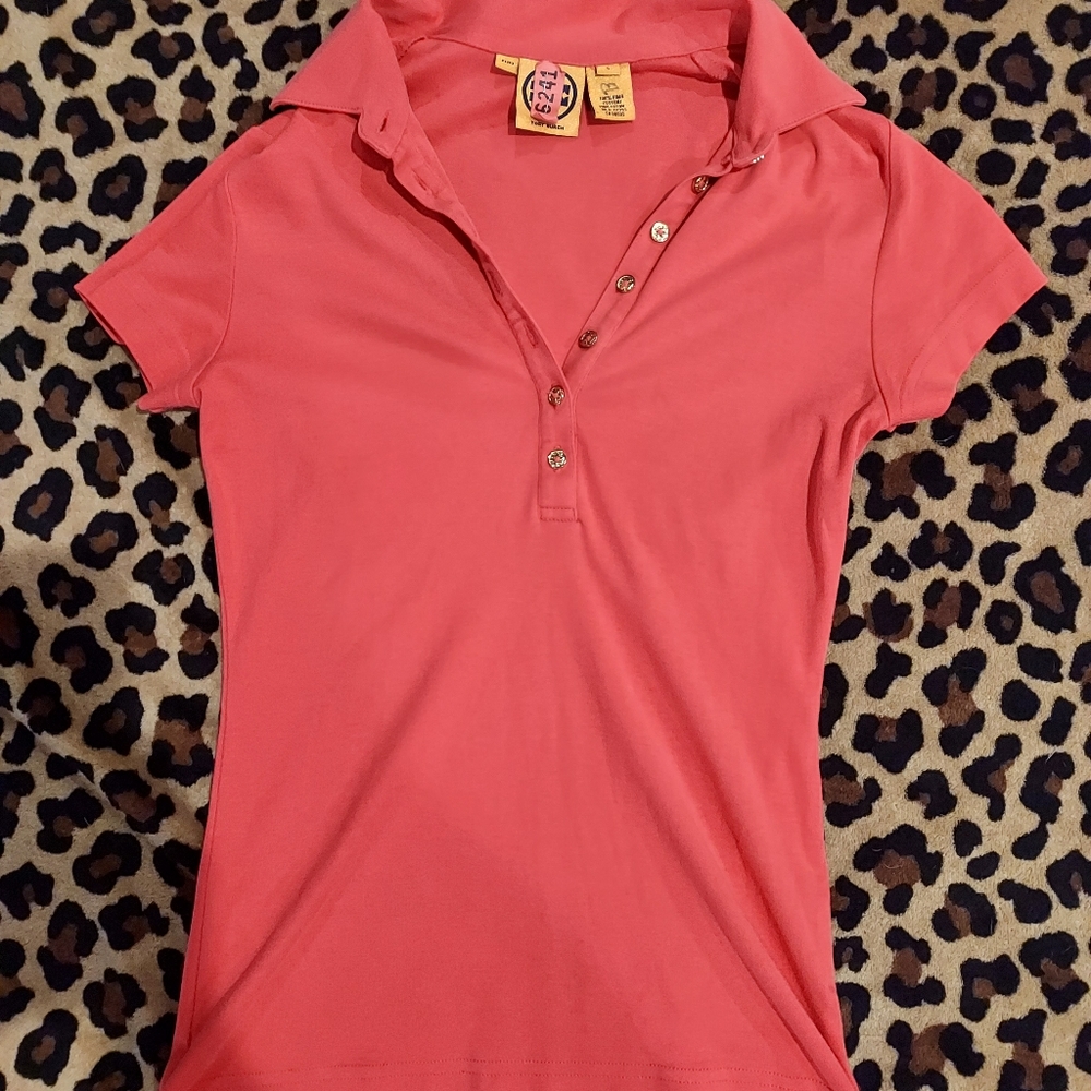 Pink Tory Burch polo